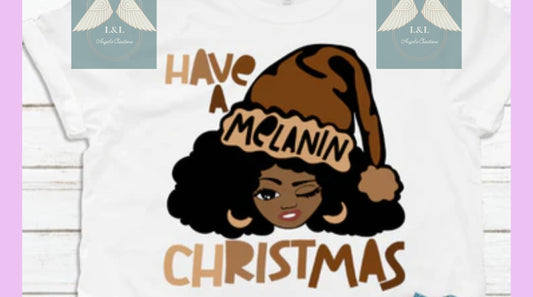 Have a Melanin Christmas { Santa hat}